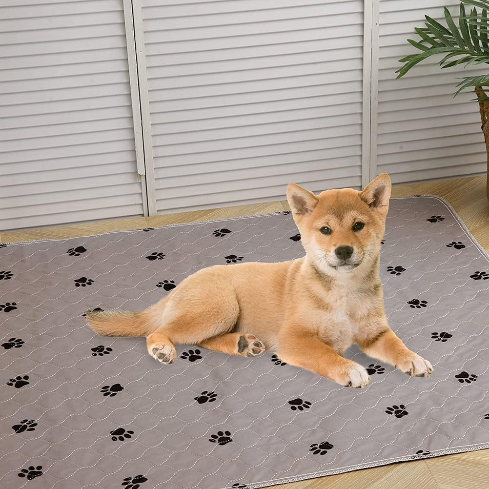Washable Pee Pads for Dogs – 2 Pack 34″ X 36″ Waterproof Reusable Puppy Potty Tr