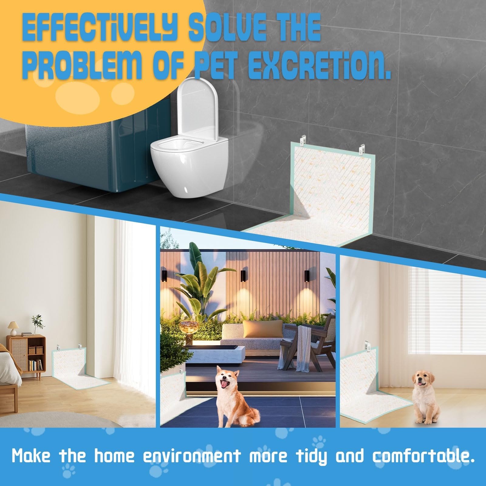 Luxify Dog Pee Pad Holder-Securely Holds Training Pads Indoor Potty White