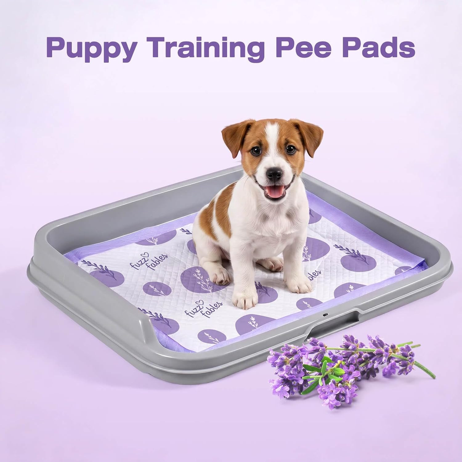 Dog Training Pads-24″X 24″,Disposable Puppy Pads,100Cts | Super Absorbent, Laven