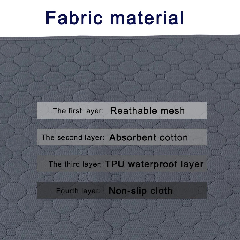 Reusable Dog Pee Pad Blanket Absorbent Diaper Washable Puppy Training Pad Pet Be