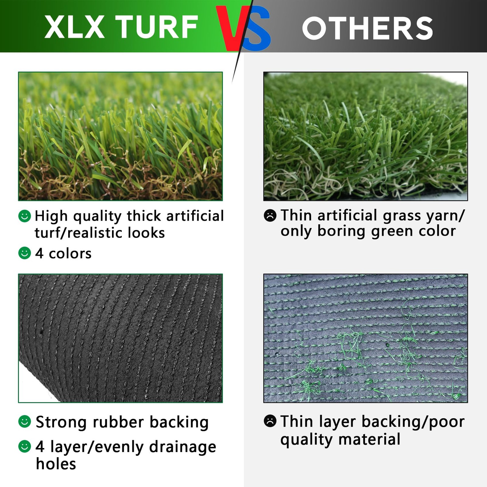 XLX TURF Large Artificial Grass Pad for Dogs Potty, Extra Soft Thick Turf for…