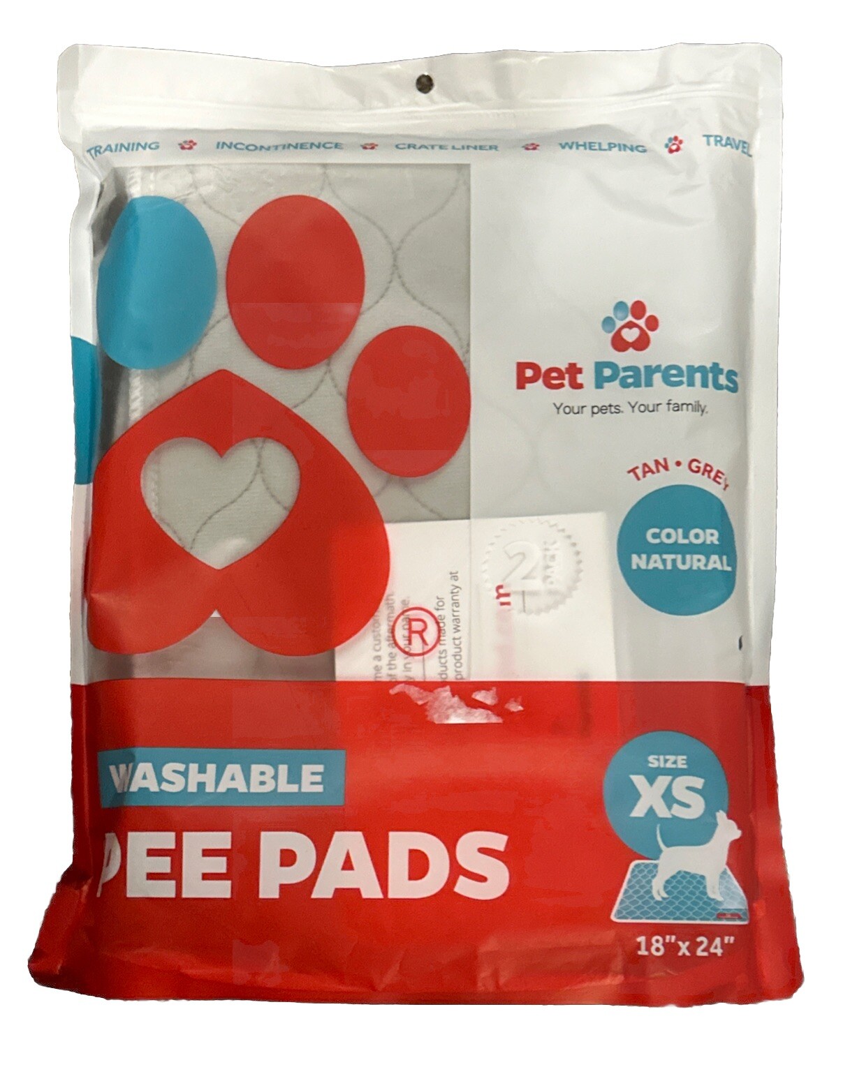 Pawtect® Pads Washable Dog Pee Pads (2pack) of 18×24 Premium Pee Pads for Dog (M
