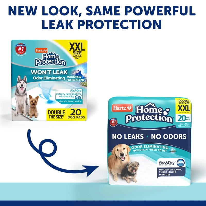 Mountain Fresh Dog Pads Leak Proof Heavy Absorbent XL Size Odor Control 20 Count