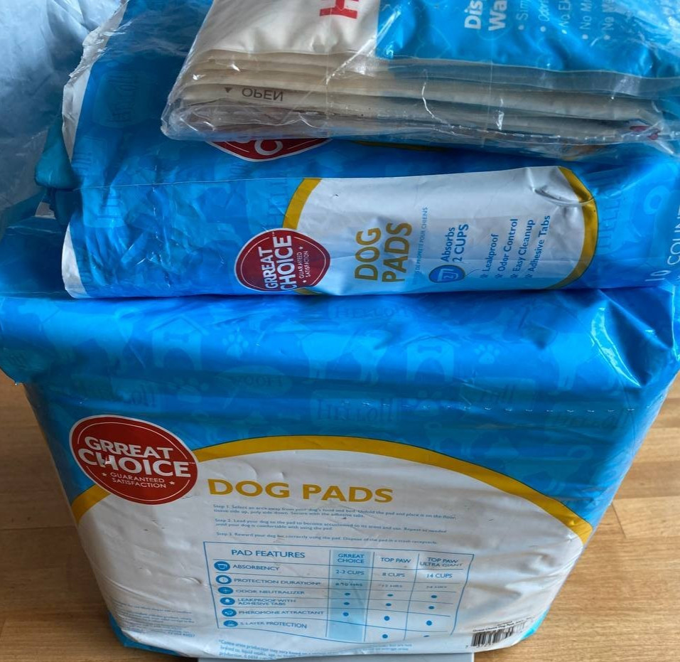 Grreat Ghioce Dog Pads 23 in L x 24 in W Pads for Puppy Training Indoor Outdoor