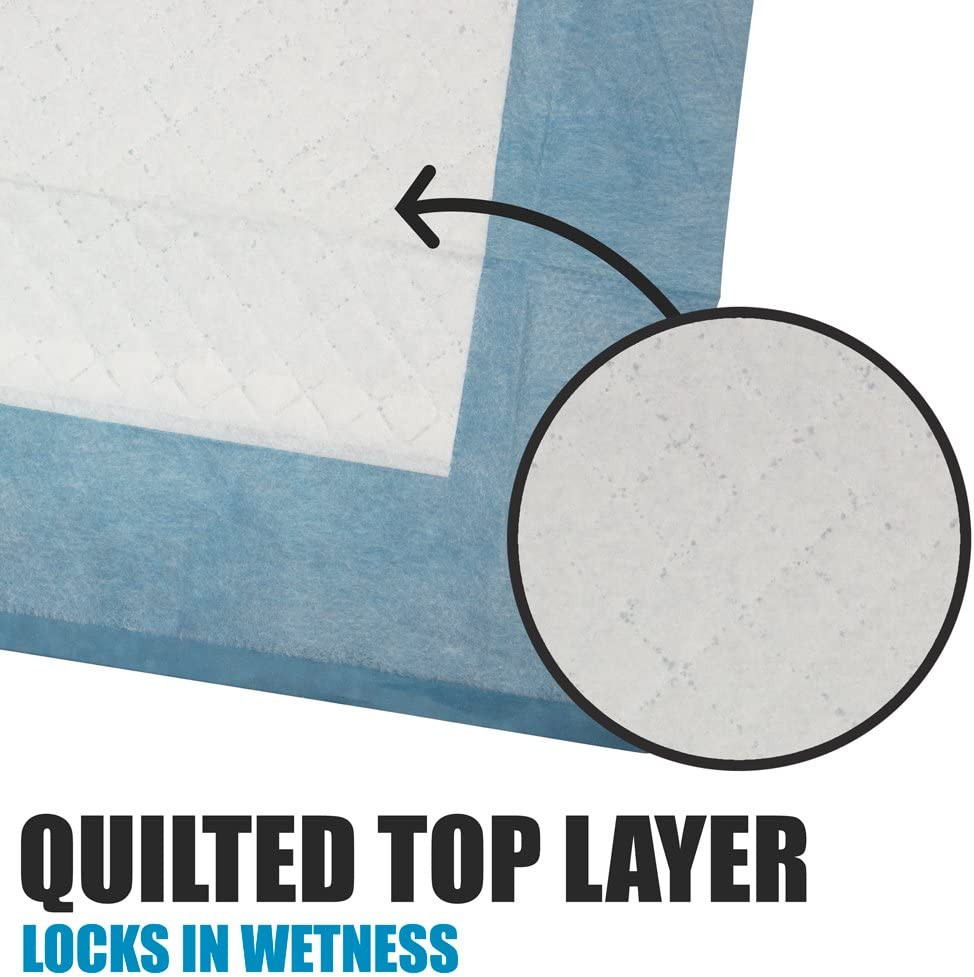 Puppy Pads Leak-Proof 100 Count 22″X 22″ – Absorbent Pee Pads for Dogs with 6-La