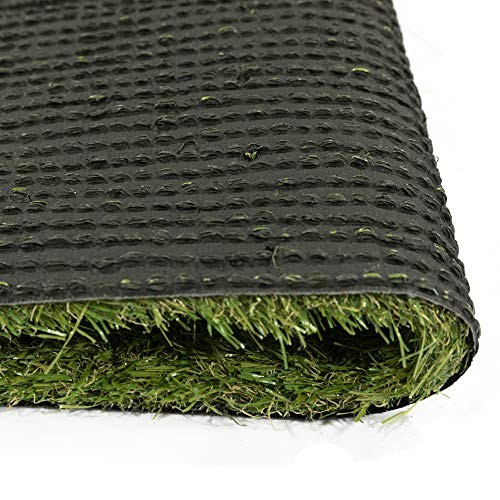 Ottomanson Artificial Grass Puppy Potty 1’3″ x 2’6″ (Pet), Black Tray/Grass