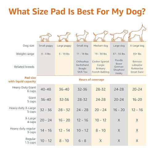 Amazon Basics Potty Training Pads, 22×22, Super Absorbent, 100 Pack