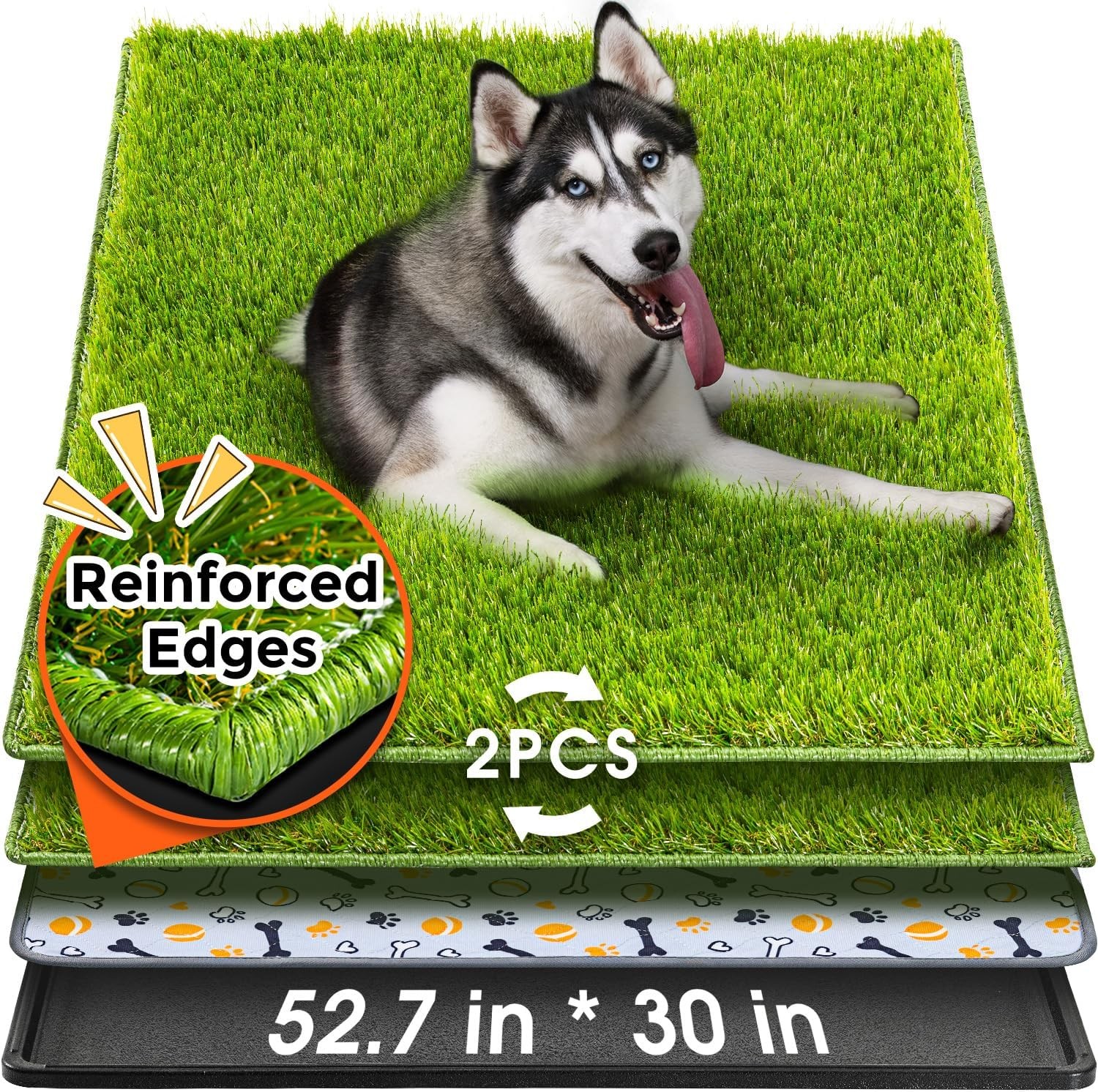 Reusable Puppy Grass Pad Hompet Large Waterproof Tray