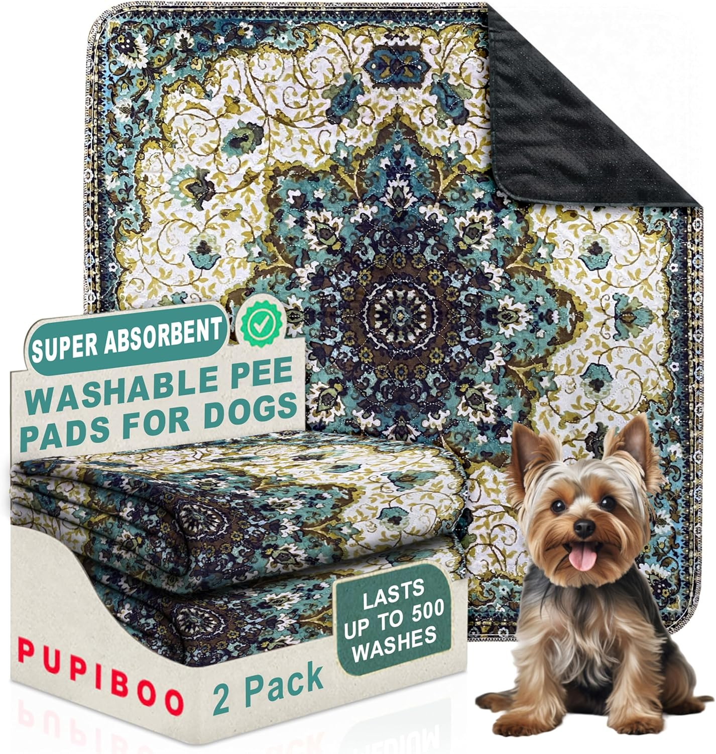 Washable Pee Pads for Dogs and Cats – Super Absorbent Reusable Puppy Training Pa
