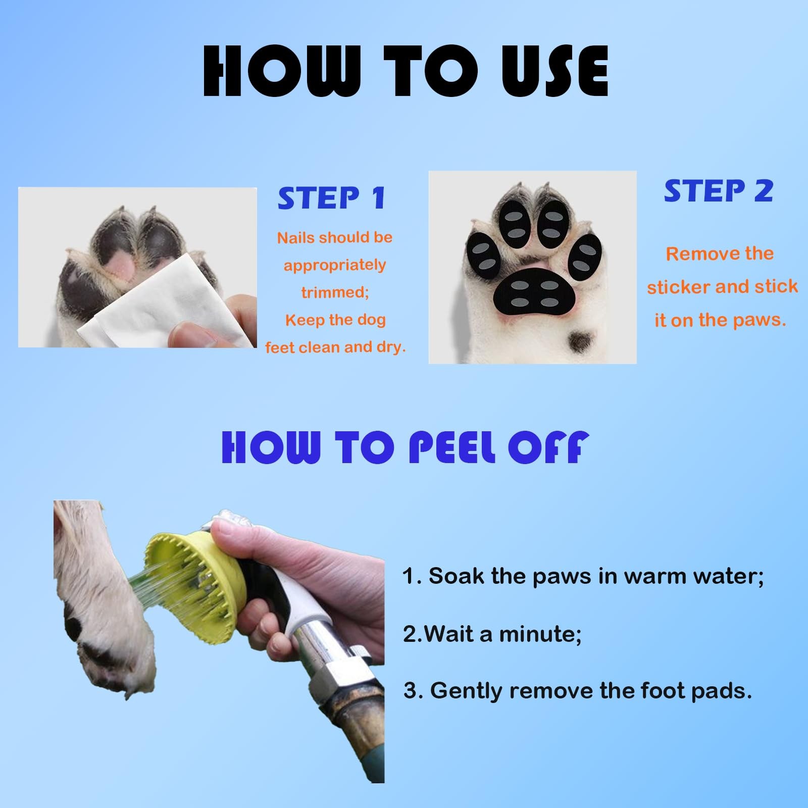 BelleVuee Dog Paw Protector XXL Anti Slip Pads Hardwood Floors