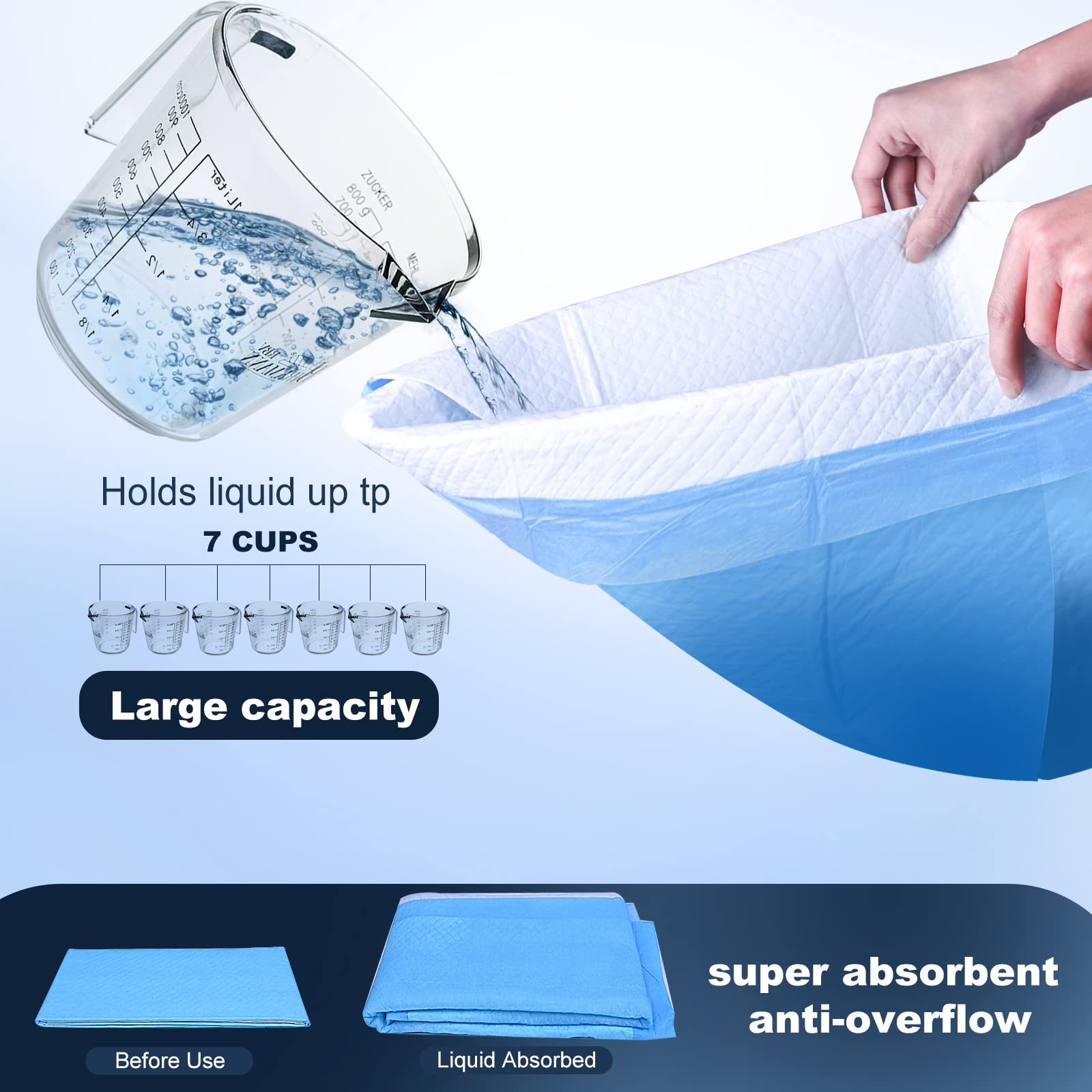 Thicken 6 Layers Heavy Absorbent XL 36″x24″ Pet Training Dog Pee Pads, Extra …