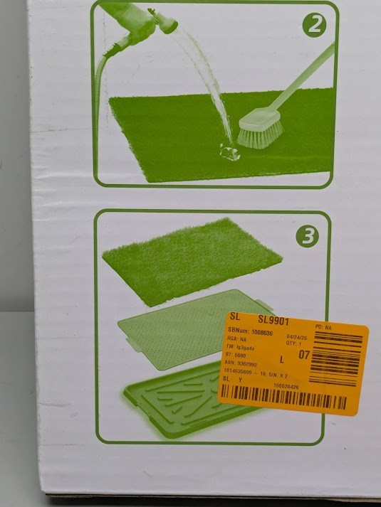 Nearly Natural 16.5″ x 26.7″ Indoor/Outdoor Dog Potty w/ Artificial Grass, Tray