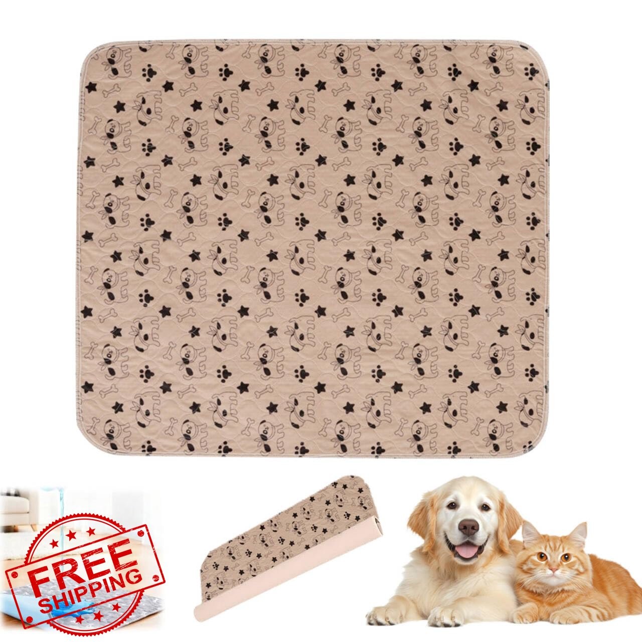 Tocualvoss Puppy Pads Brown Small