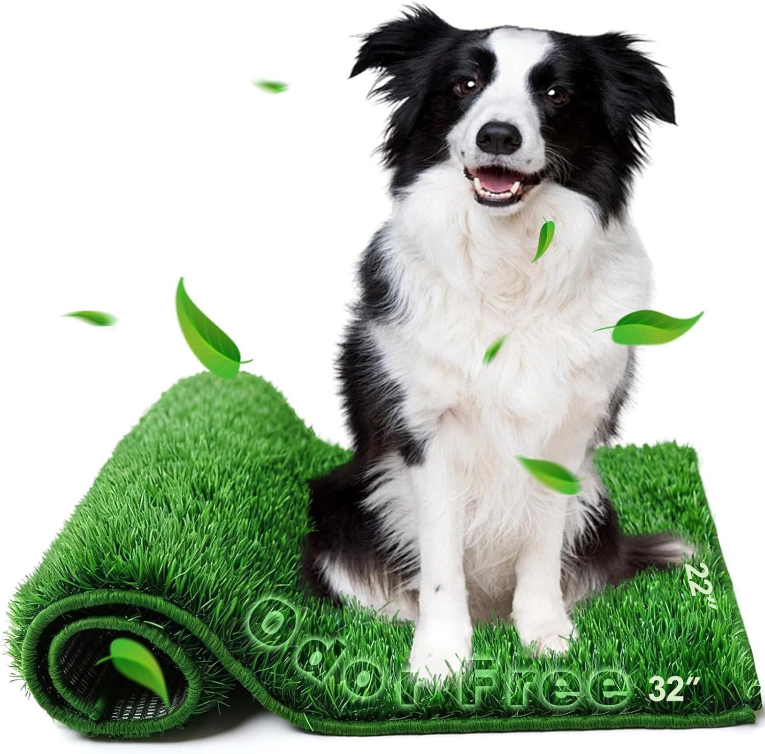 Artificial Grass, Dog Pee Grass Pads for Dogs Potty, Odor Free Fake Grass for…