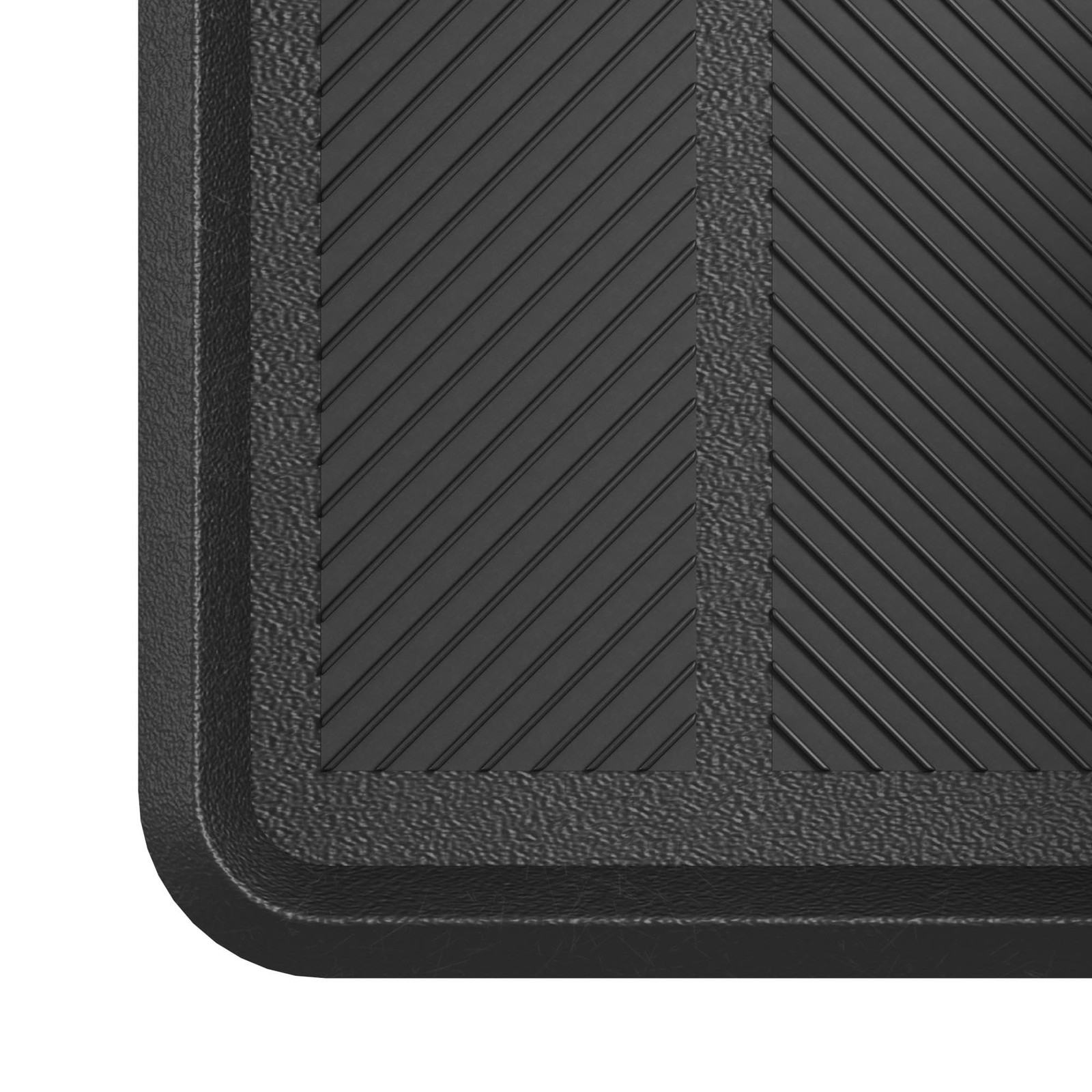 16×32 Indoor Outdoor Rubber Boot Tray Non Slip Entryway Garage Patio Mat Black
