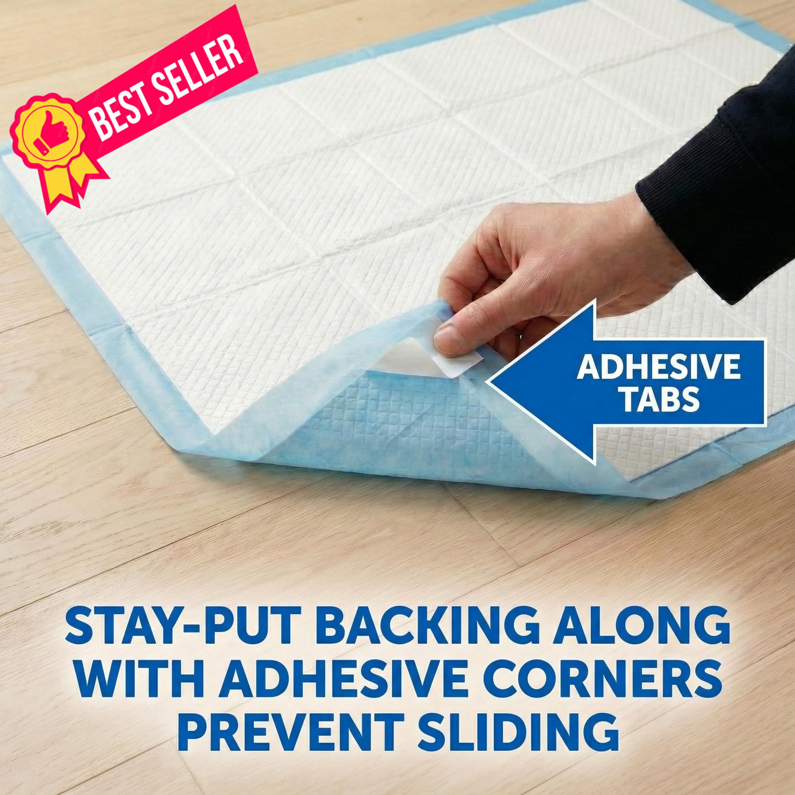 Pee Pads for Dogs Extra Large 37×54 XXL – 50 Count Leak Proof 37×54, Blue
