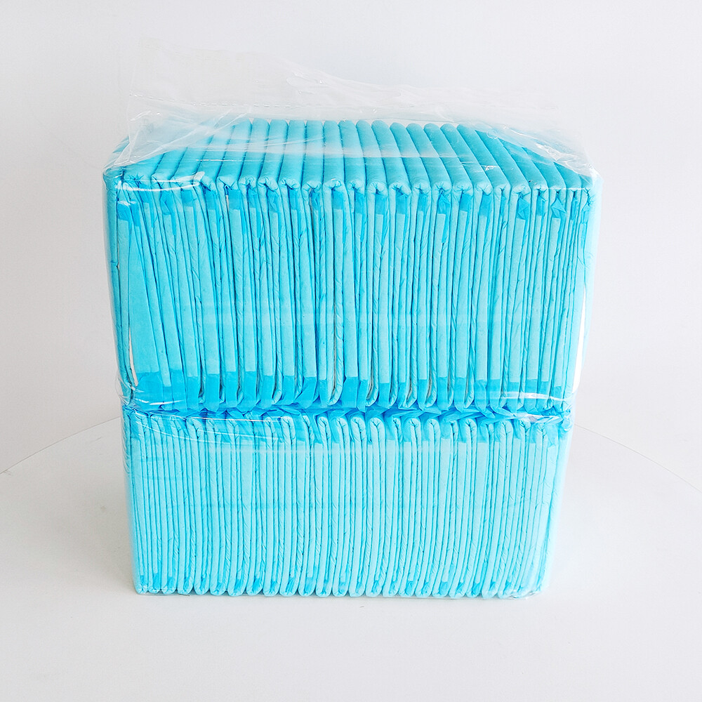 50 Pieces 5 Layers High Quality Dog Pee Pads with Sticker Leak-Proof Quick-Dry