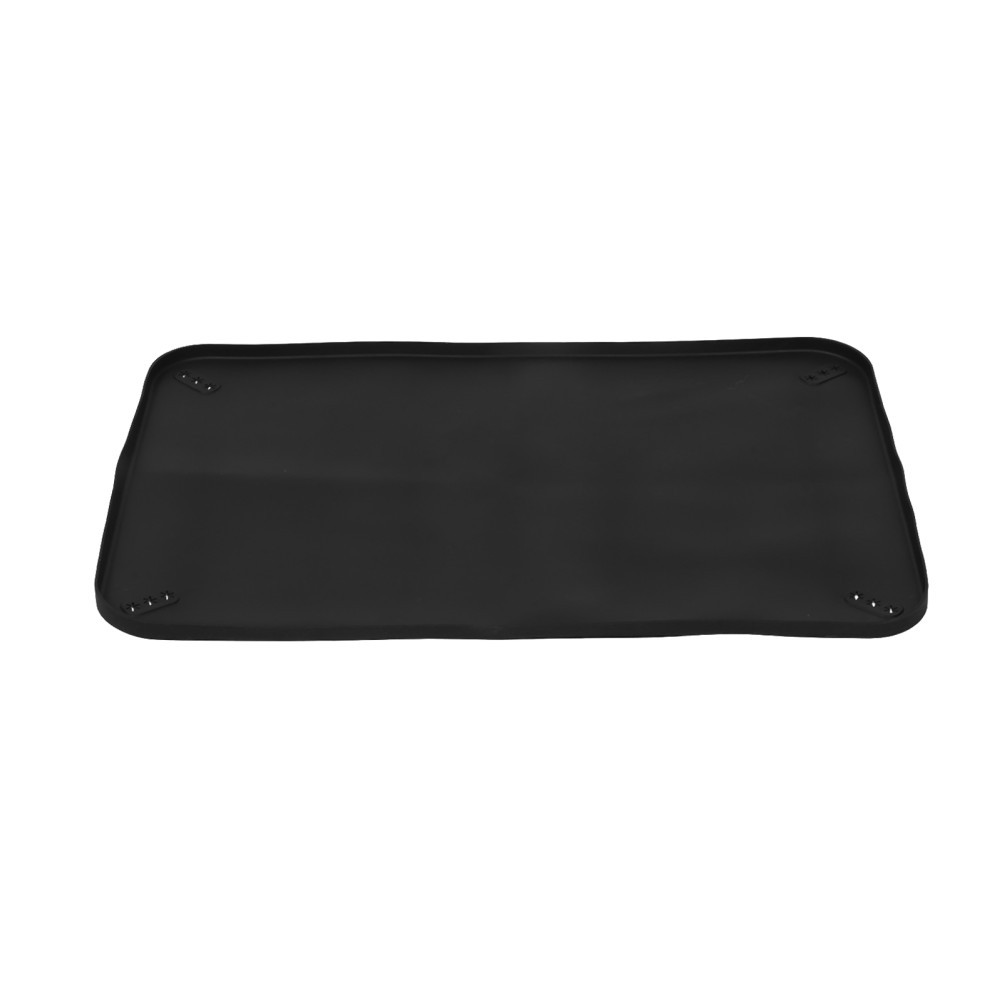 Reusable Silicone Dog Potty Pad Holder Tray Black with Non Slip Floor Protection