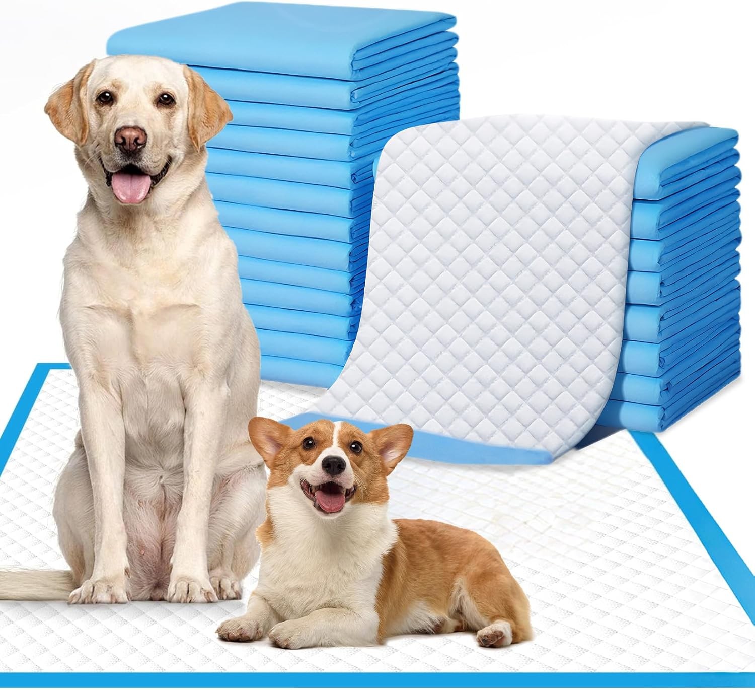 Puppy Pee Pad 20pcs 31.5x59in Extra Large Dog Training Pad 6-Layer Pet Potty Pad