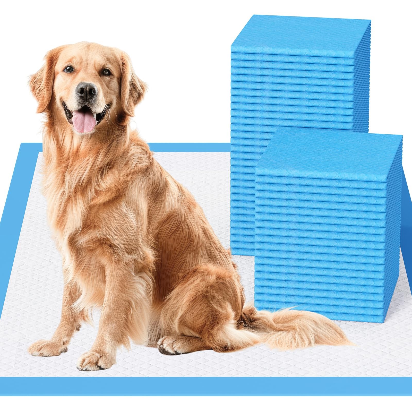 Dog Pee Pads Extra Large 28″x34″ X-Large Puppy Training Pads with Adhesive Ta…