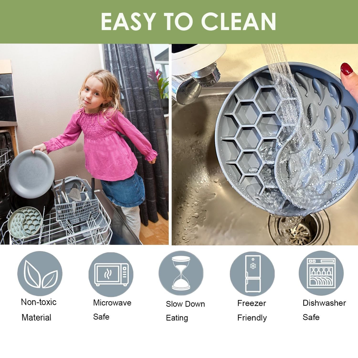 Slow Feeder Dog Bowls,Fun Dog Feeding Bowls with Suction Cups, Anti-Choking, …