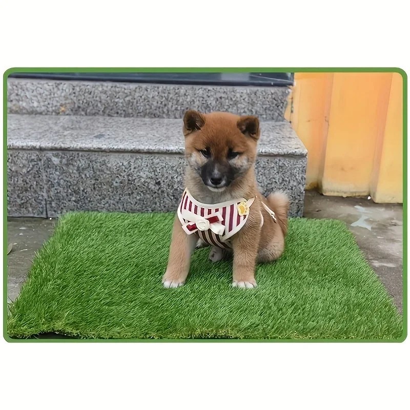 Washable Dog Grass Mat Artificial Lawn Puppy Training Pee Pad Odor Control.