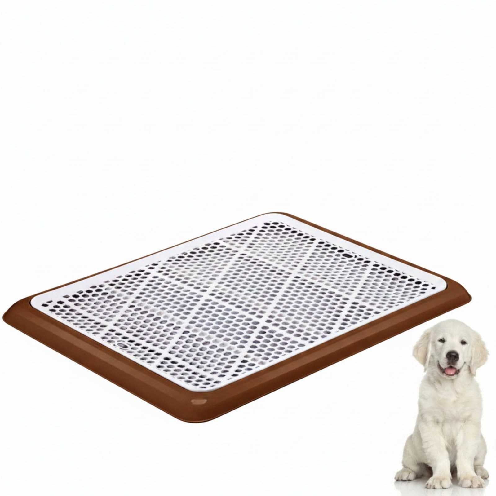 Dog Pee Pad Holder Potty Tray Portable Dog Litter Box Toilet Training for Ind…