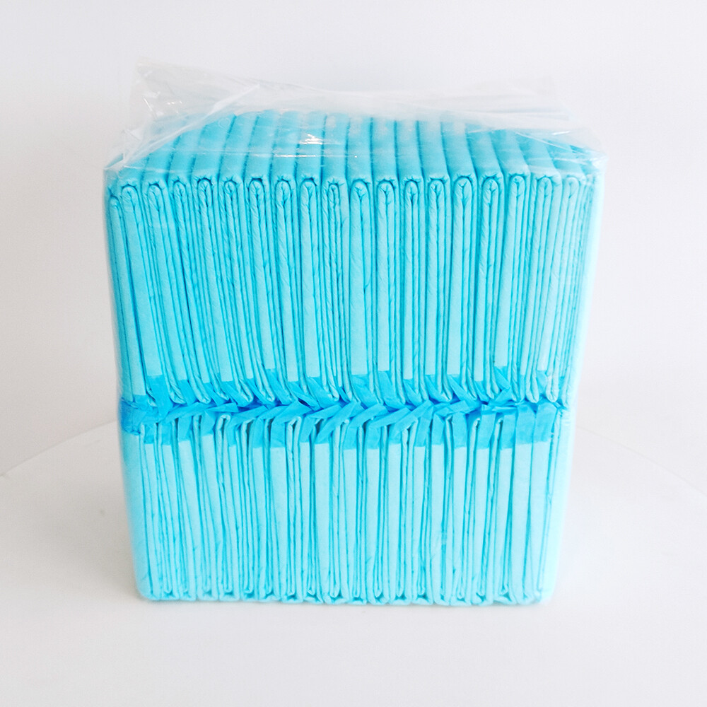 50 Pieces 5 Layers High Quality Dog Pee Pads with Sticker Leak-Proof Quick-Dry