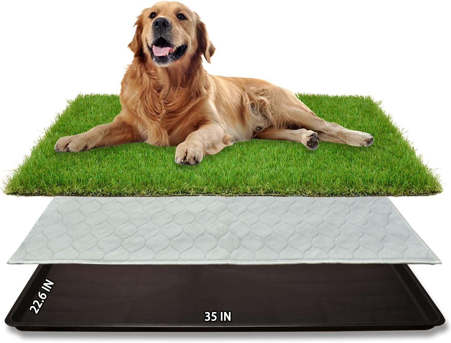 Dog Grass Large Potty Patch Dog Litter Boxes Artificial Grass Bathroom Turf Pet