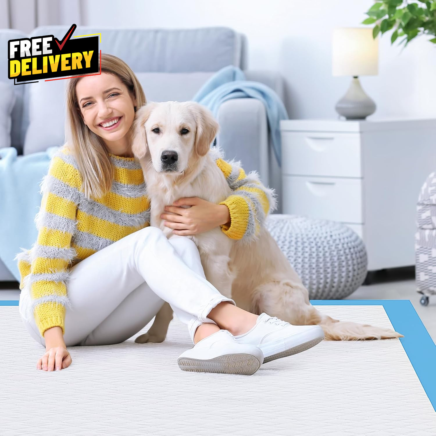 30 Pack XL Dog Pee Pads 28×34 Inch Super Absorbent Leak Proof Pet Training