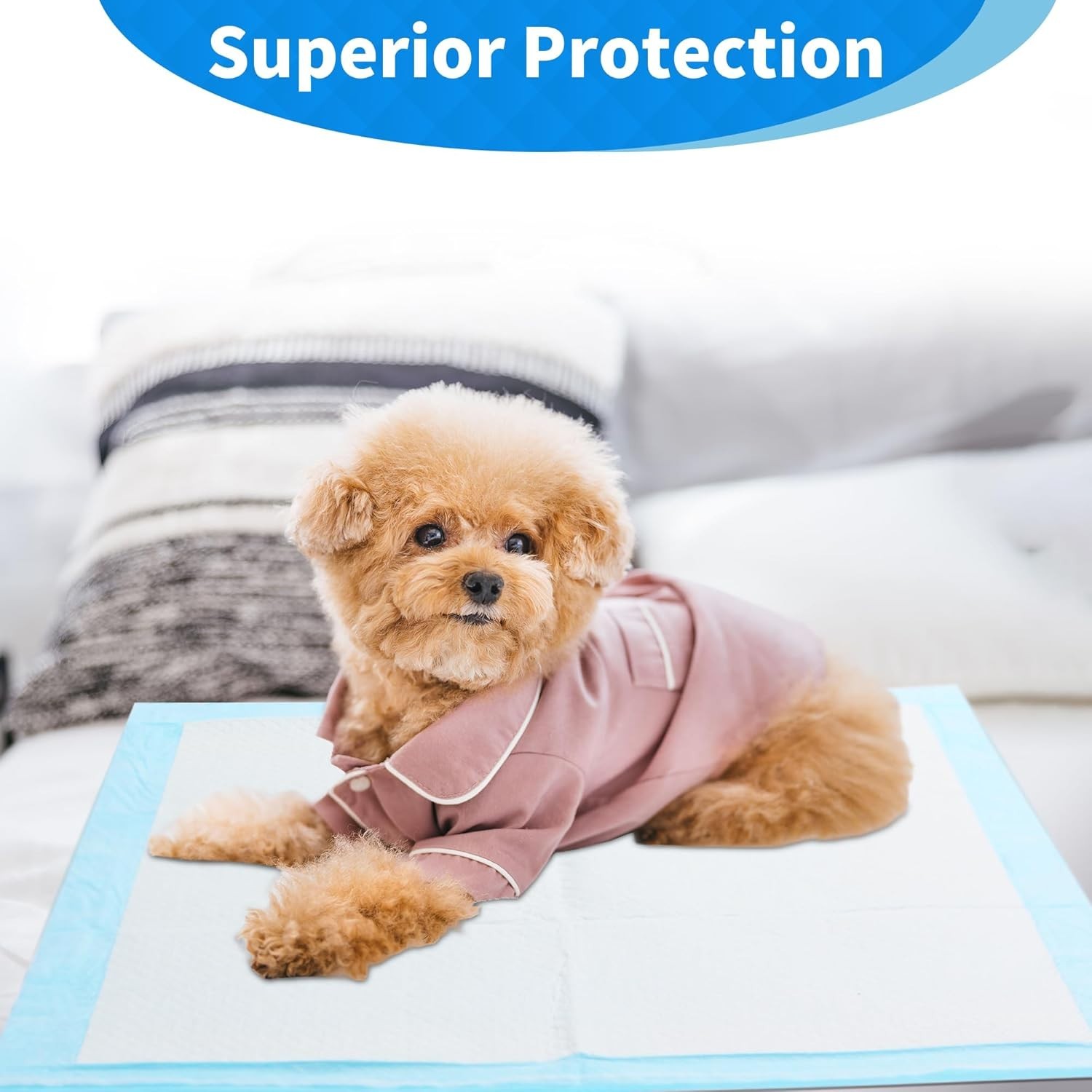 80 Pack 22″x22″ Ultra Absorbent Small Pee Pads Pet Underpads Puppy Dog Training