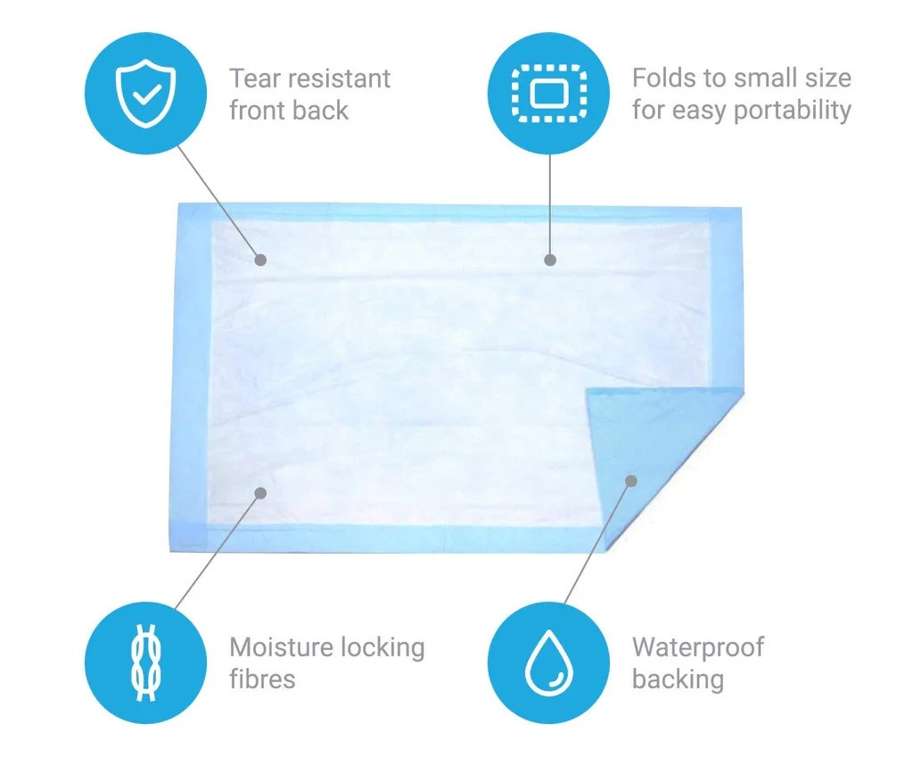 200 Bulk Puppy Pee Pads 23×24 – HUGE VOLUME VALUE PACK Light Duty Dog Pads