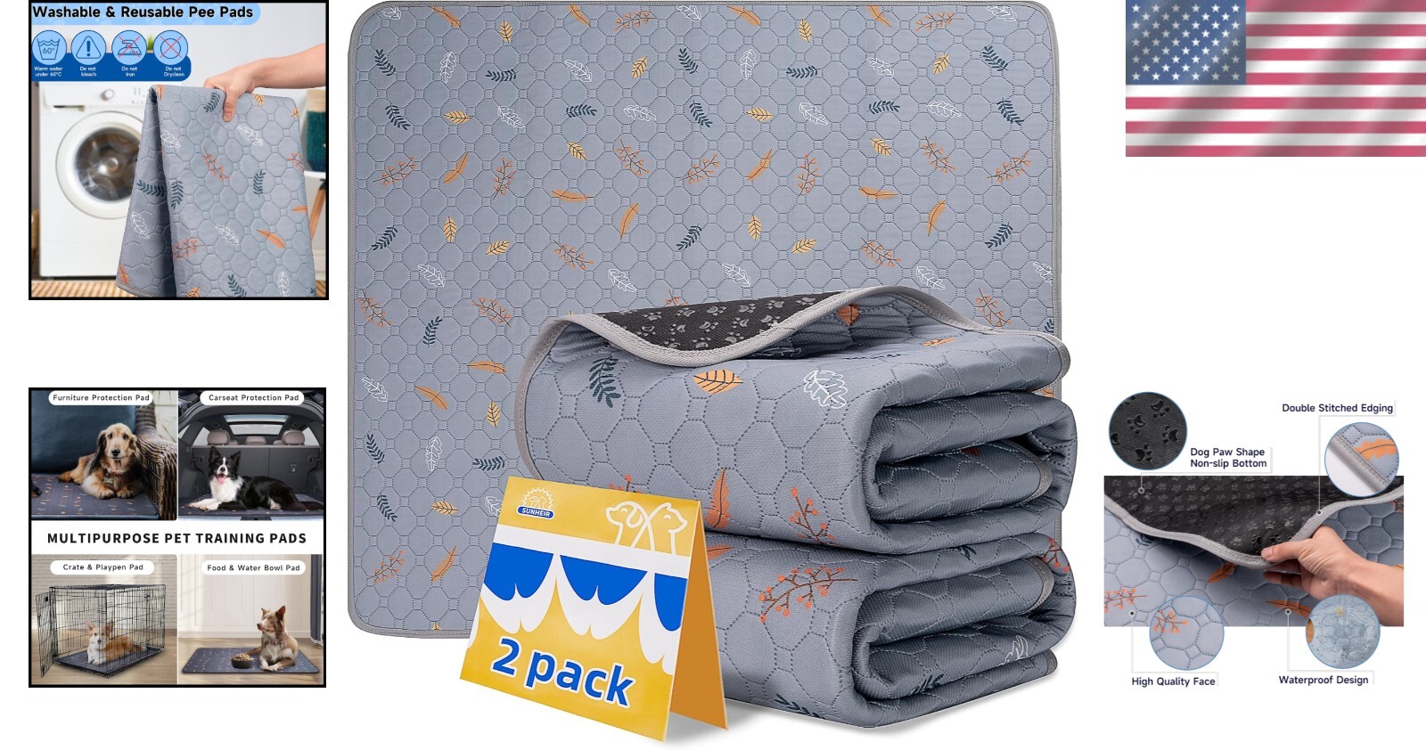 Reusable Dog Pee Pads – Super Absorbent, Leakproof & Eco-Friendly