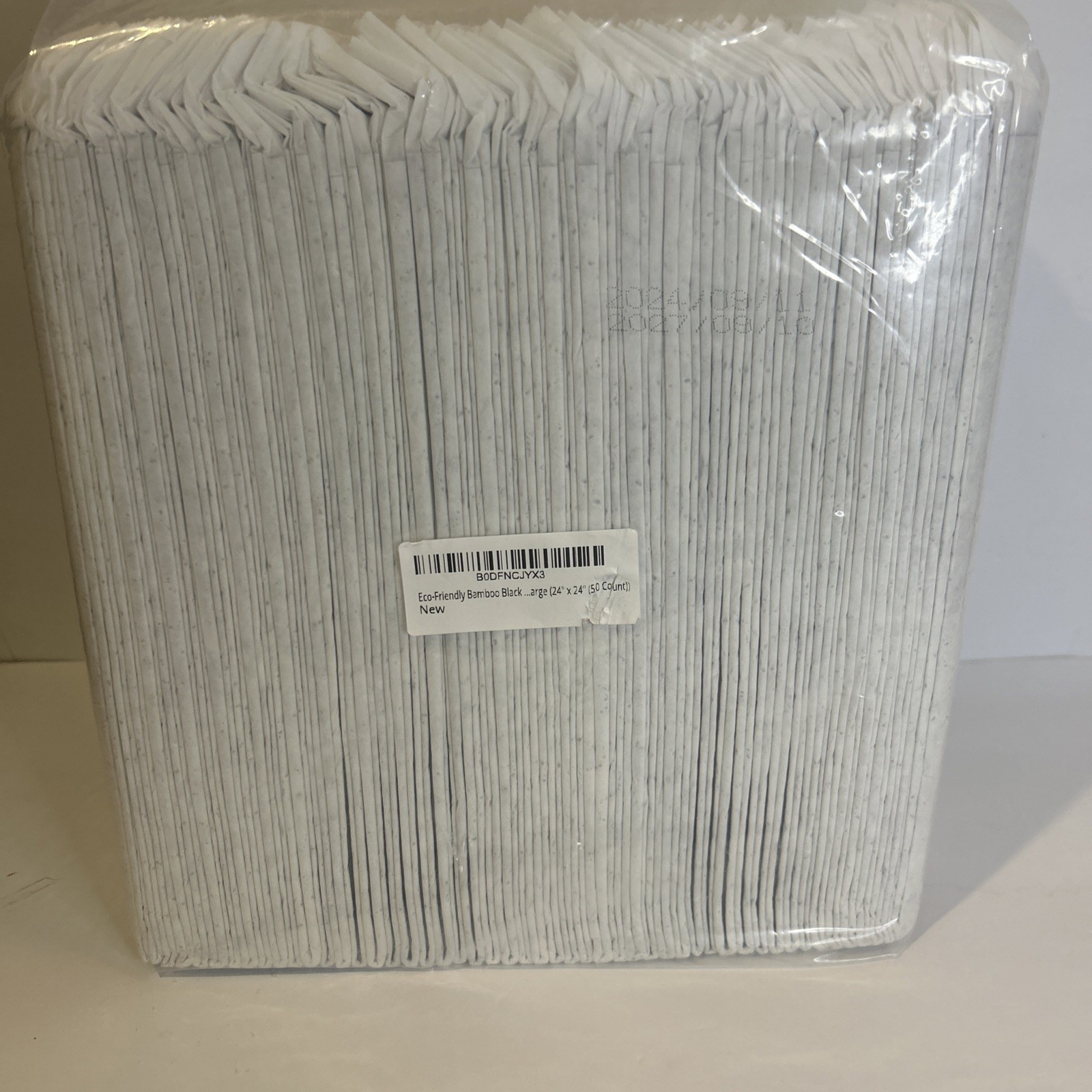 New Bamboo Charcoal Training Pads, Large, 24in x 24in, 50 Count Odor Control