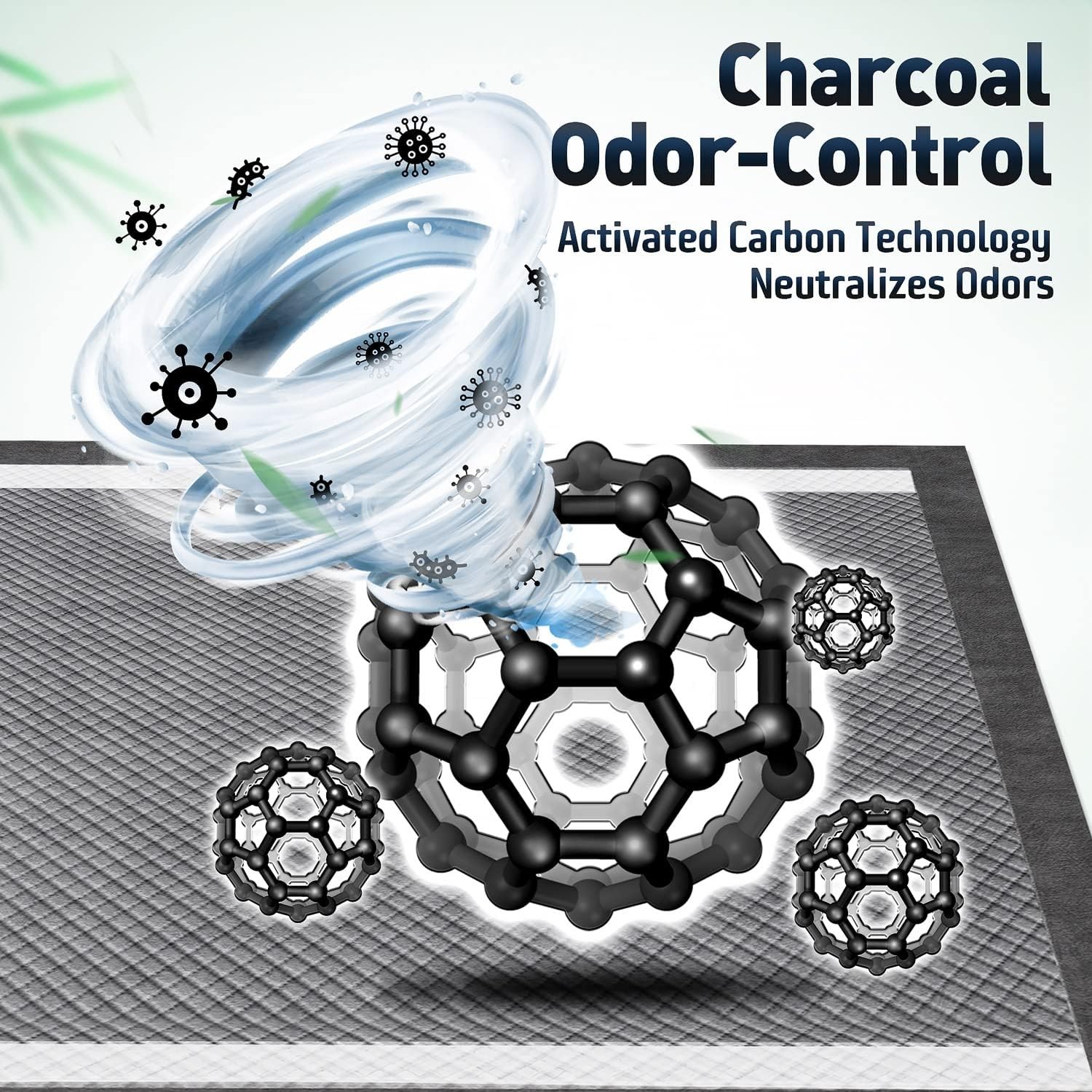 Gimars Upgrade Odor Control 4XL 36"x36" 30 Counts Charcoal, Gray