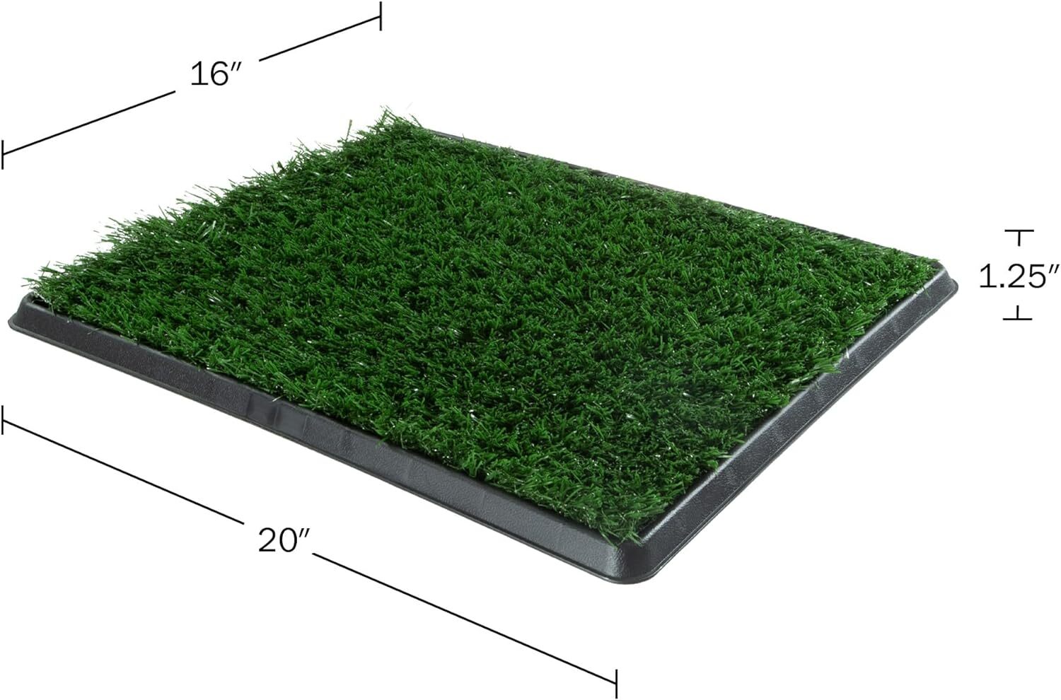 Artificial Grass Puppy Pee Pad For Dogs And Small Pets – 16X20 Reusable 3-Layer