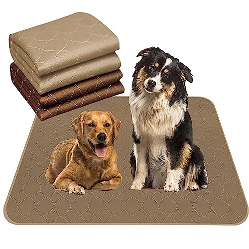 2 Pack 18×24 Inch Washable Puppy Dog Pee Pad Reusable Quick Dry Protective Pads