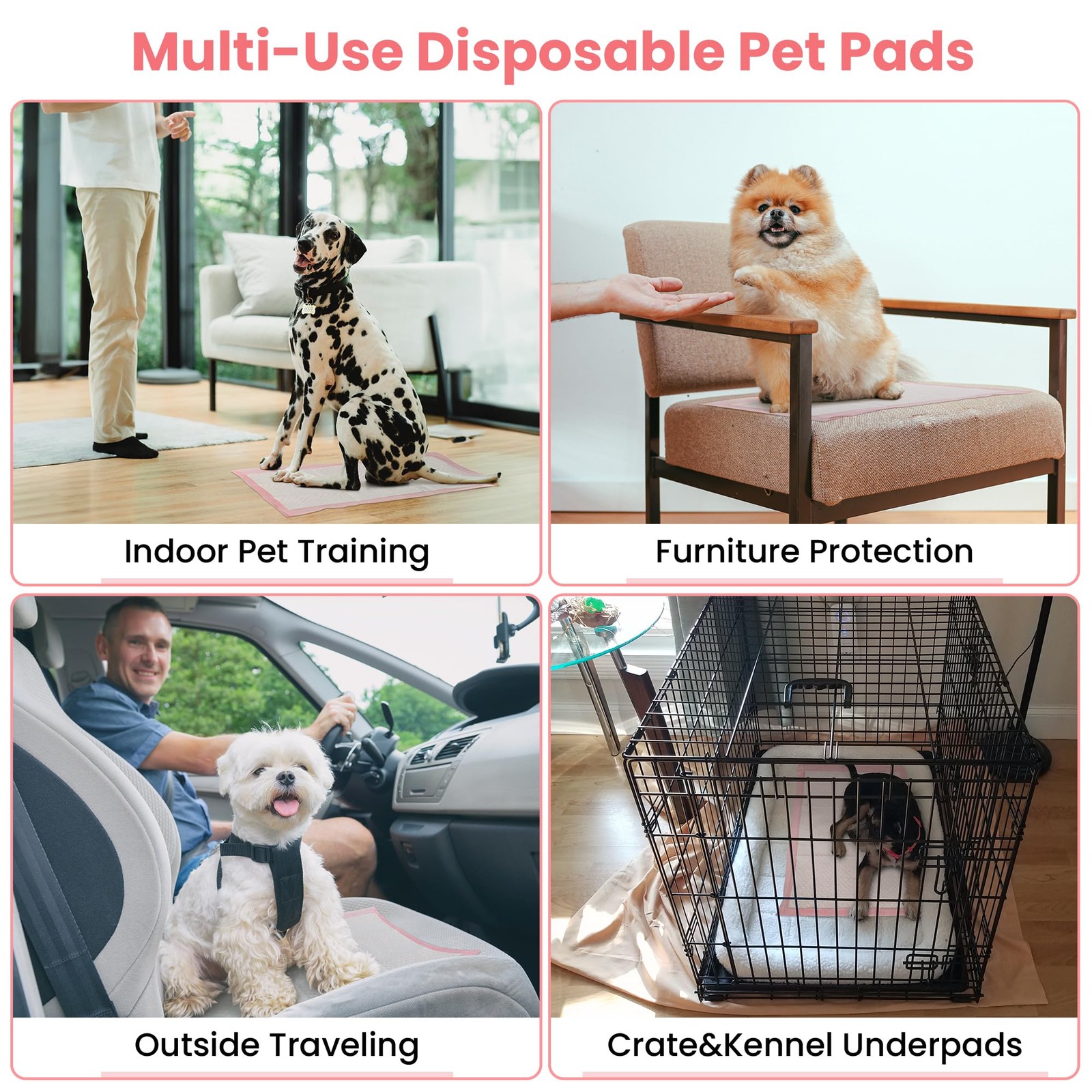 Pet Toilet Training Pads 100Count Disposable Puppy Pee Pads 18″ x 13″ for Dog…