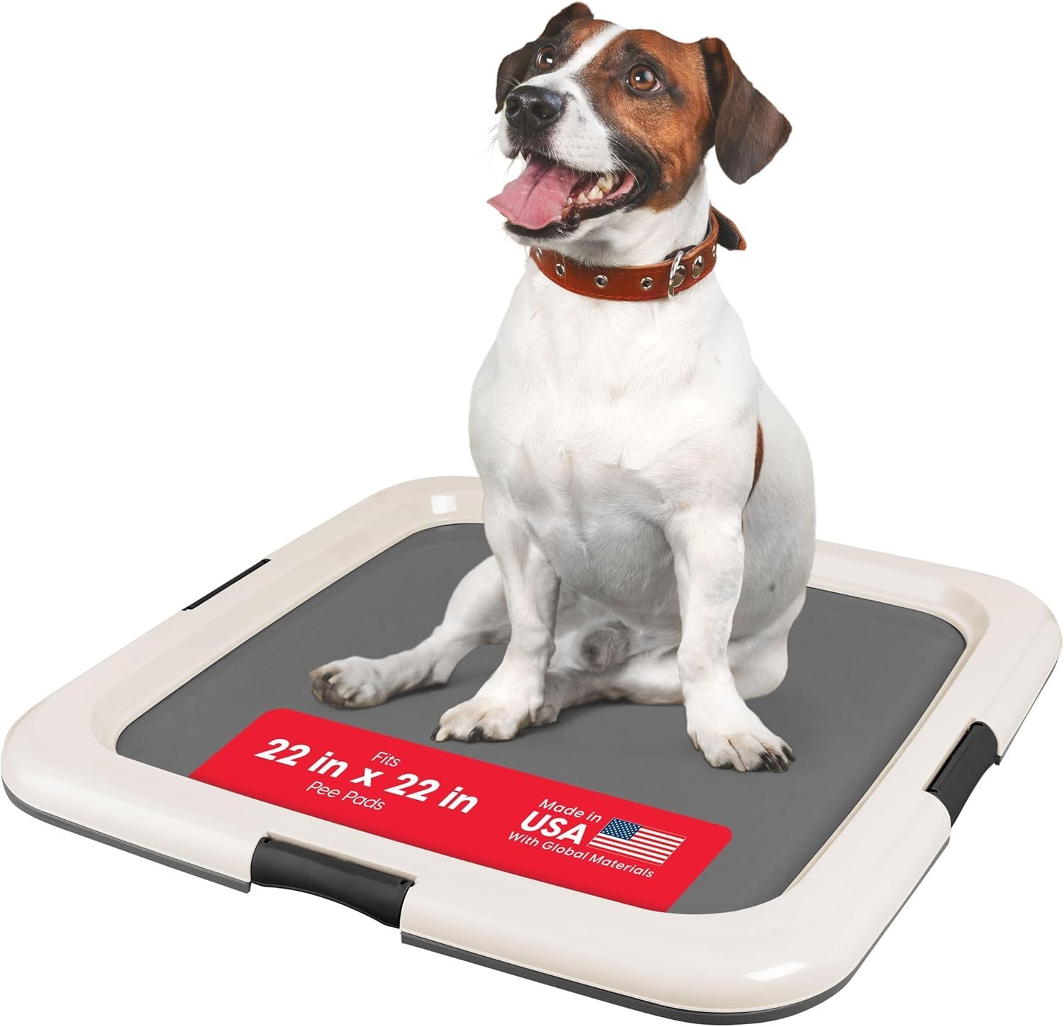 Dog Pee Pad Holder 22×22 Leak Proof Puppy Training Pad Tray Non Slip Latches