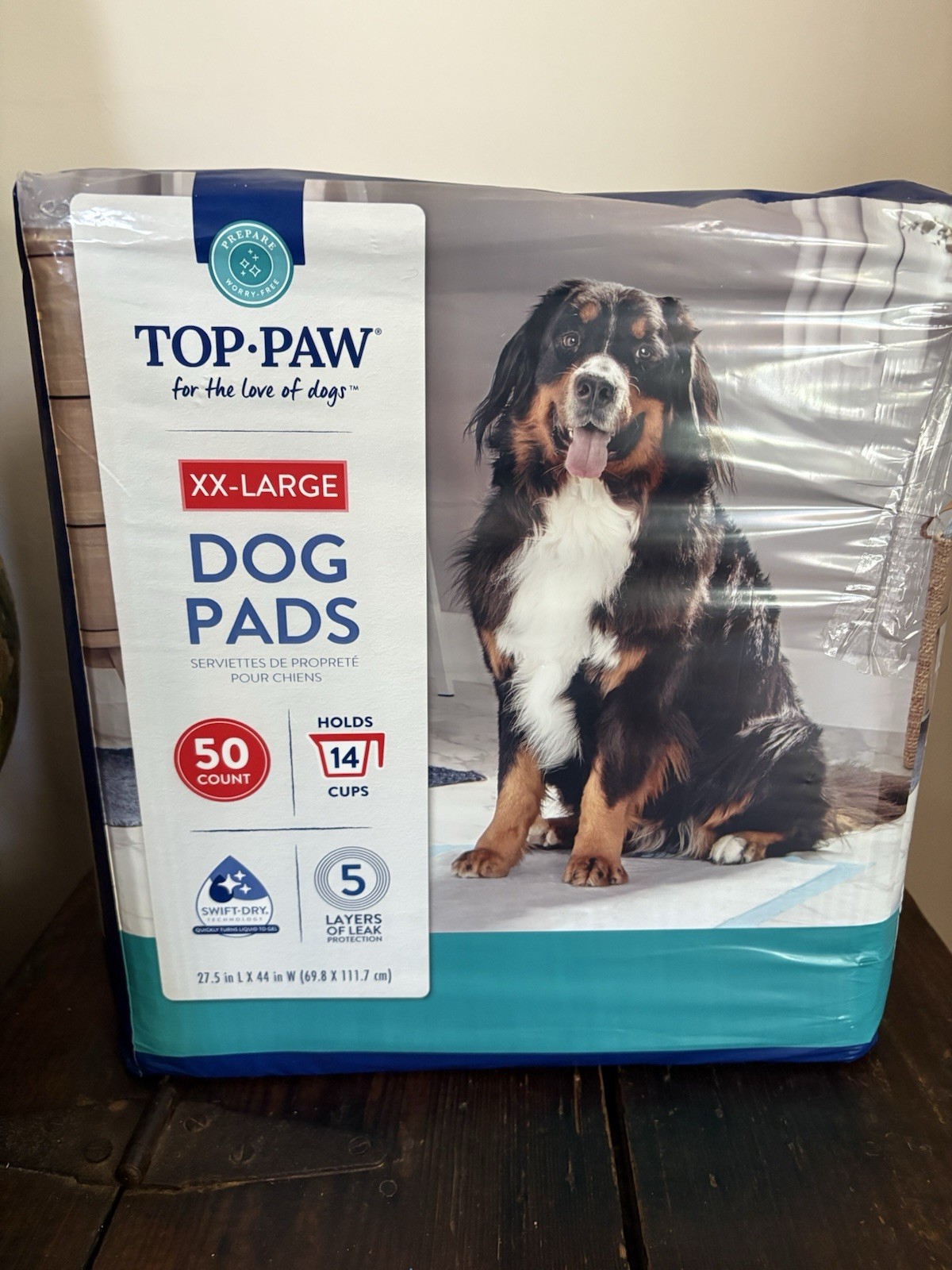 Top Paw XX-Large Dog Pads 50-Count 27.5 in L by 44 in W and Xtra Set of Dog Pads