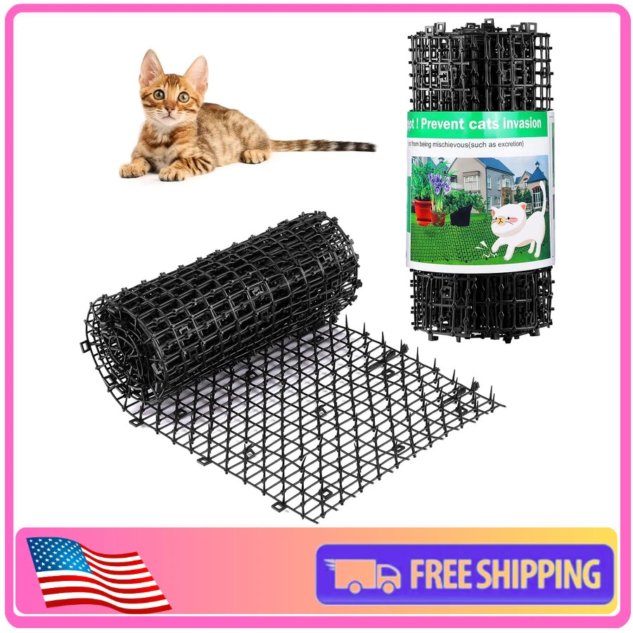 Cat Scat Mat 6.5ft Spike Deterrent for Dogs and Cats Plastic Repellent Strip