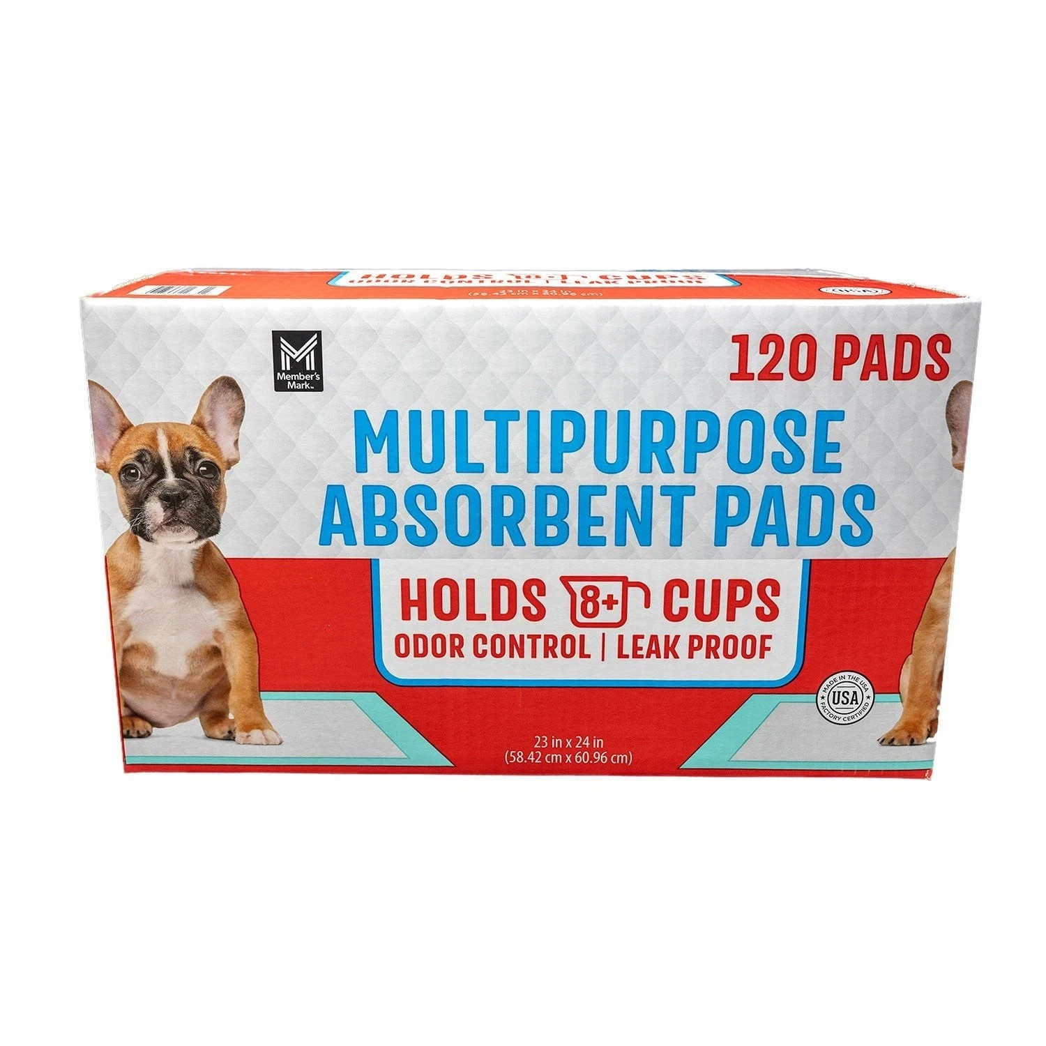 Member’s Mark PET Multipurpose Training Absorbent Dog Pads, 23″ x 24″ (120 ct)