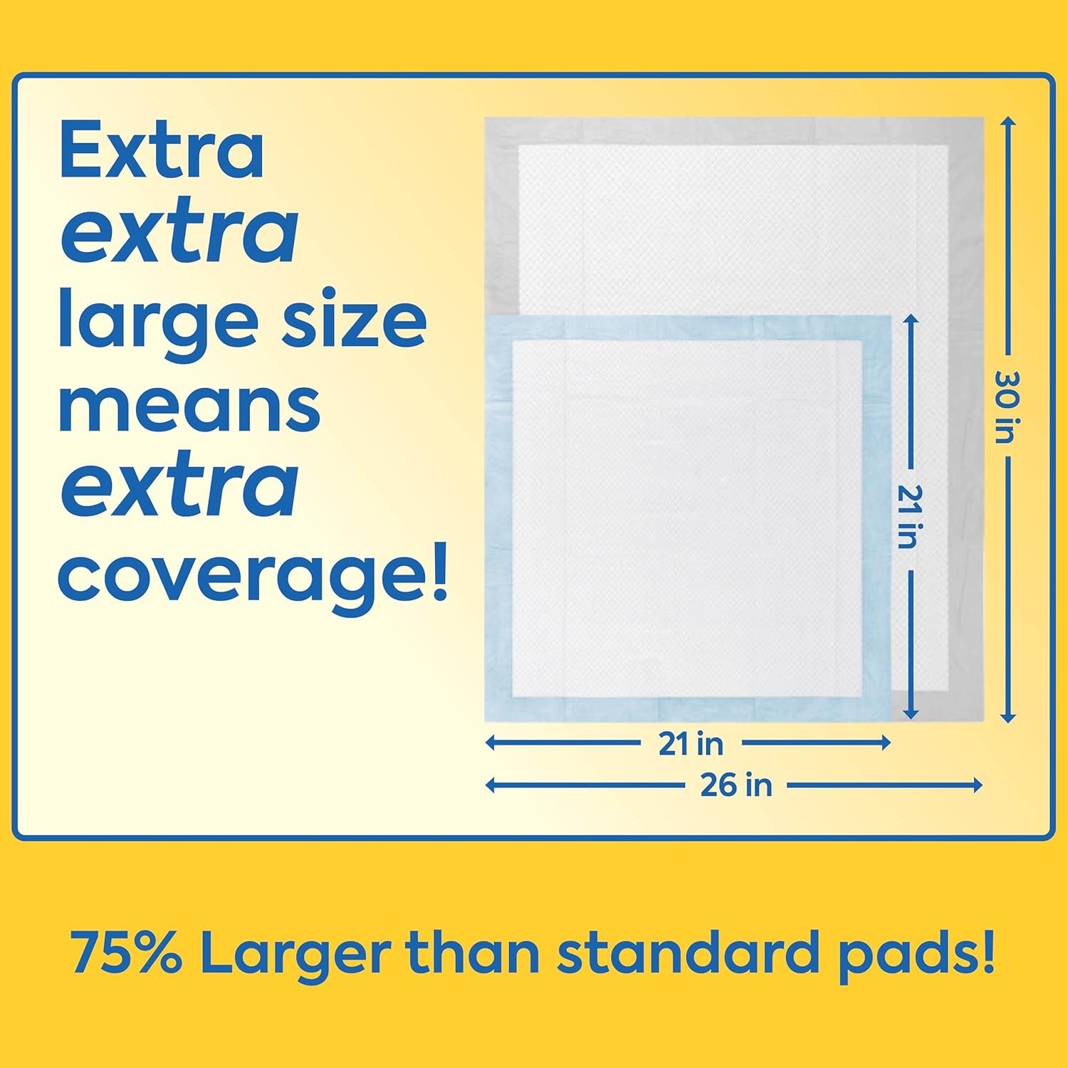 OUT! Heavy Duty XXL Dog Pads | Absorbent Pet Training and Puppy Pads | 30 Pads