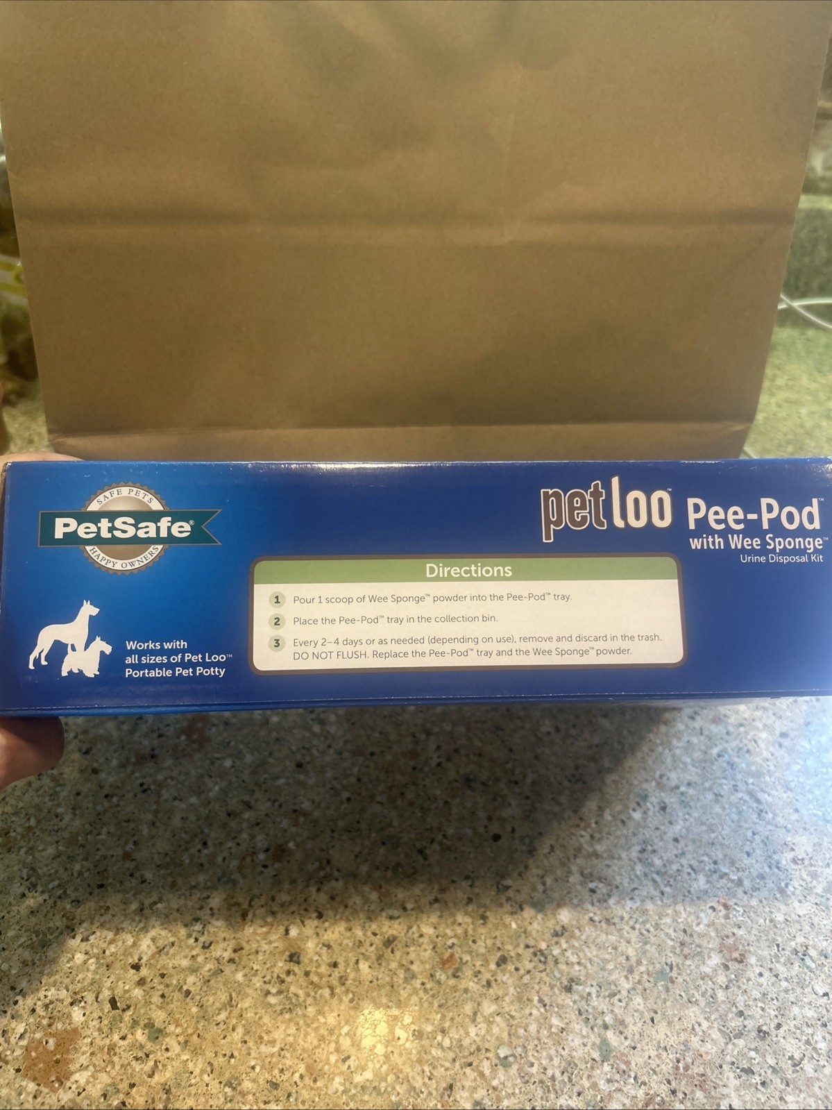 Pet safe Petloo Pe-Pod With Wee Sponge Urine Disposal Kit 7 Trays New