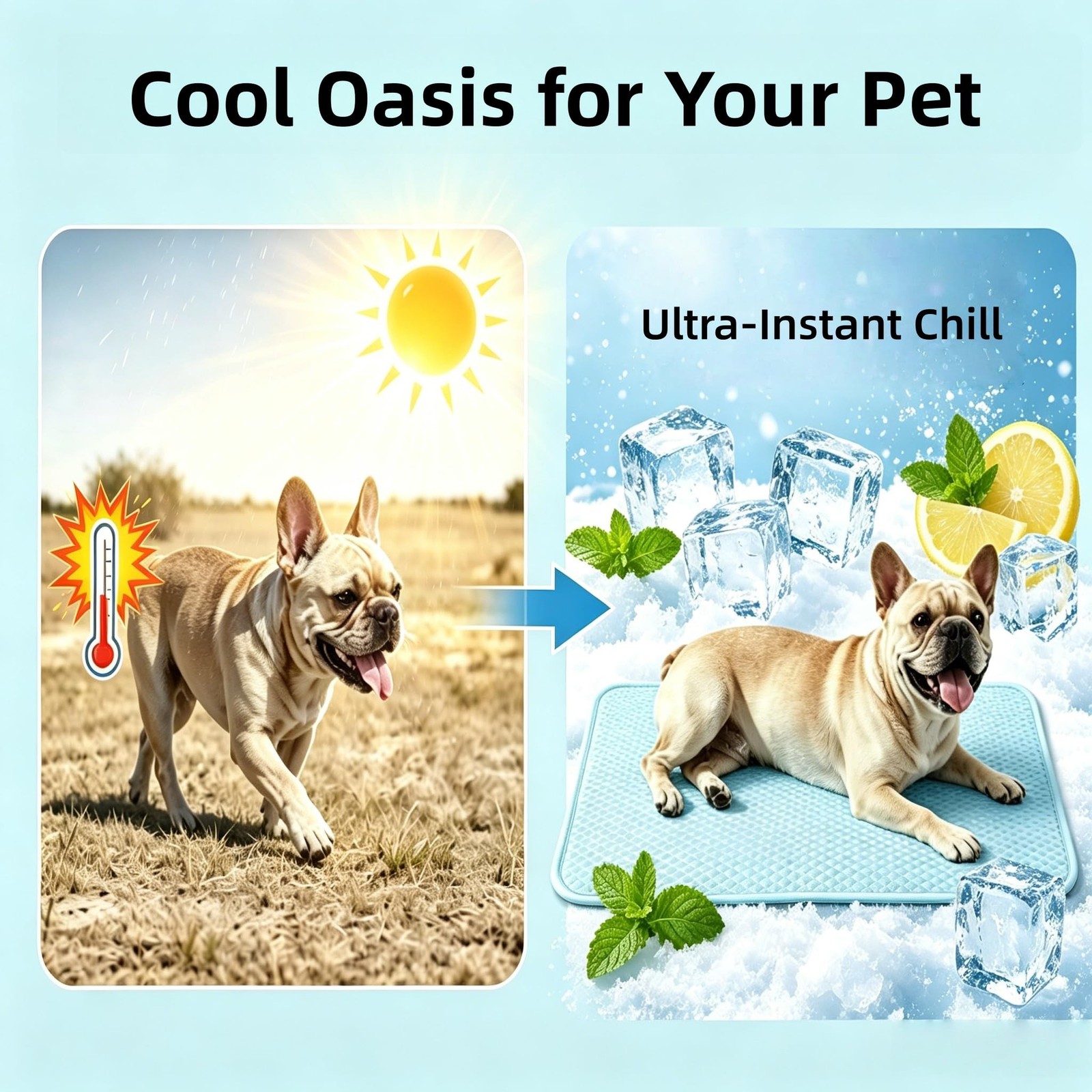 Cooling Mat for Dogs Q-Max 0.5 Thin Breathable Cooling Crate Pad for Indoor O…