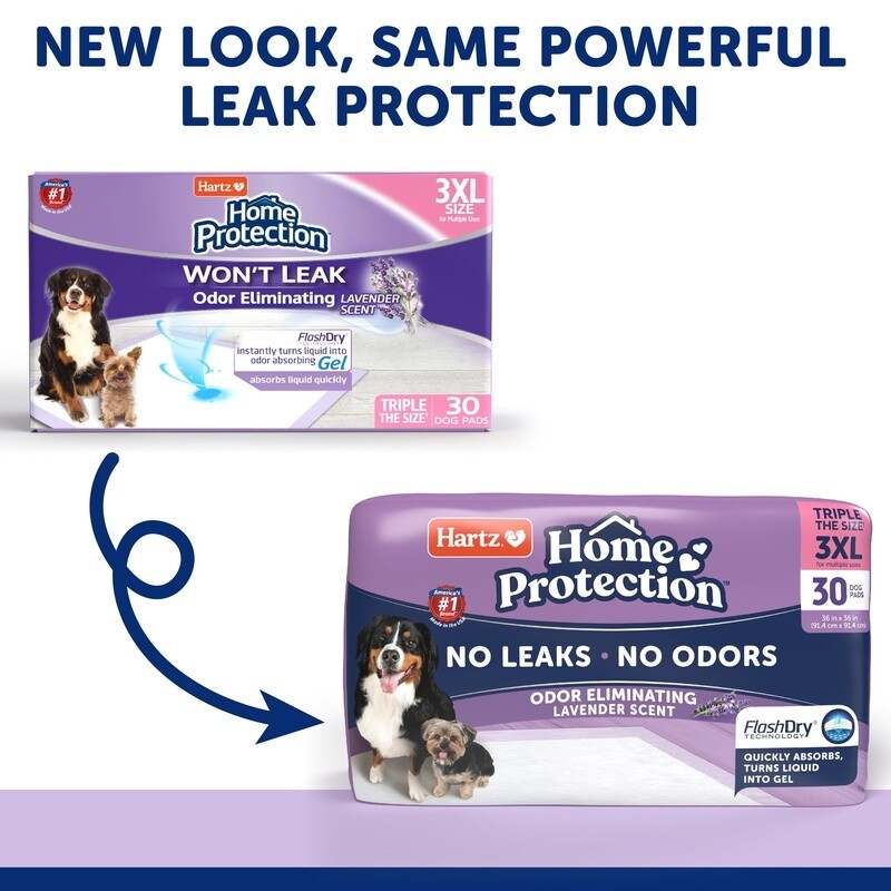 Absorbent Odor Eliminating Dog Pads 3XL Leakproof Lavender Scented Pet Training