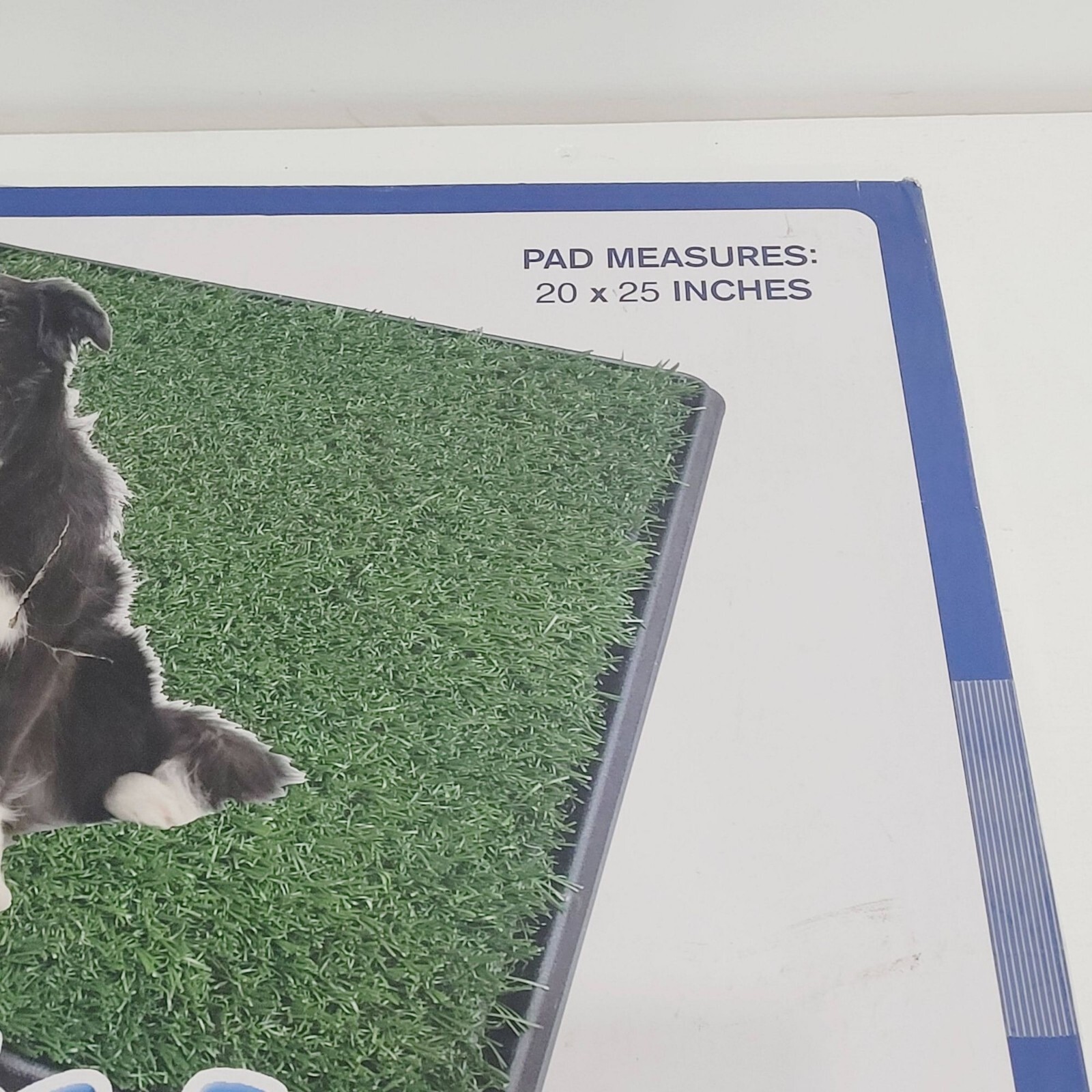 25×20″ Dog Grass Potty Pad with Tray – Indoor Outdoor Puppy Training Litter Box