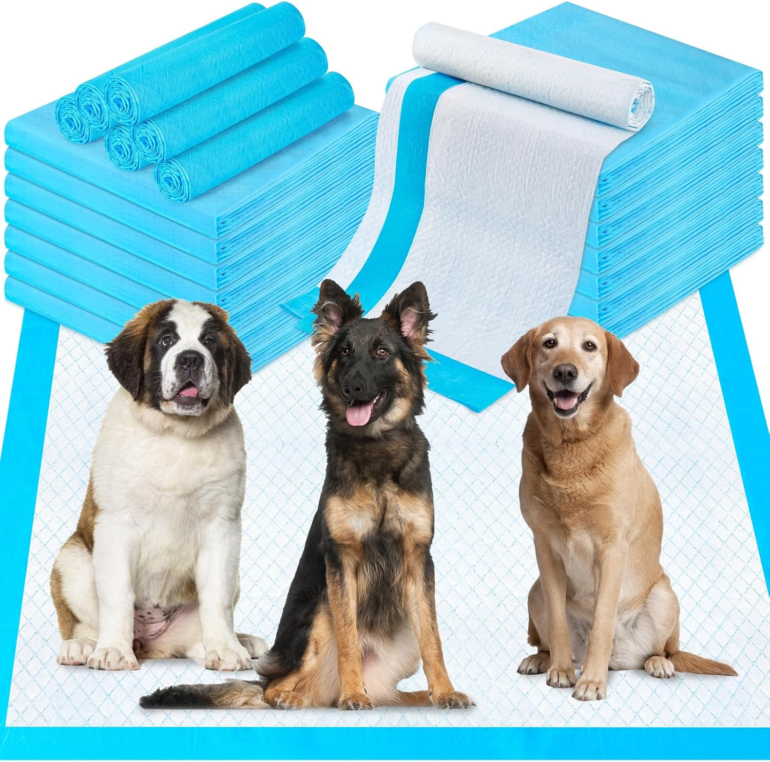Paquete de 40 Almohadillas de Entrenamiento para Perros Extra Grandes y Secas