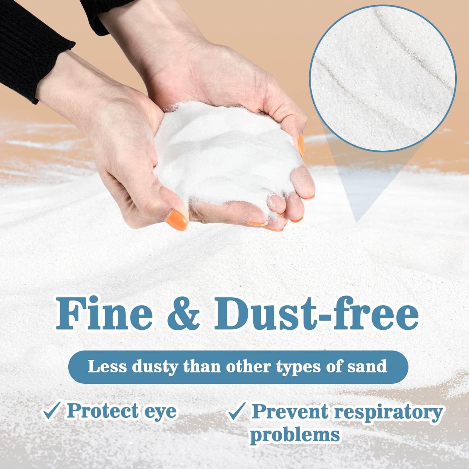 14 Oz White Fine Hamster Sand Bath Bedding for Dwarf Gerbil Reptile Cage