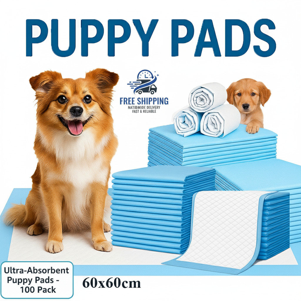 100/50 Puppy Pads Dog Pads Toilet Training Pee Mats Super Absorbent Leak Proof